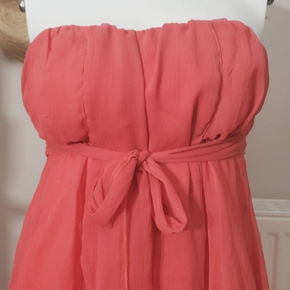 Vintage Costa Blanca Sweetheart Coral Babydoll Dress - Picture 15 of 16